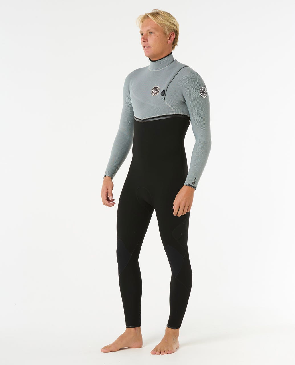 Rip Curl Men E7 E-Bomb 4/3 Zip Free Wetsuit