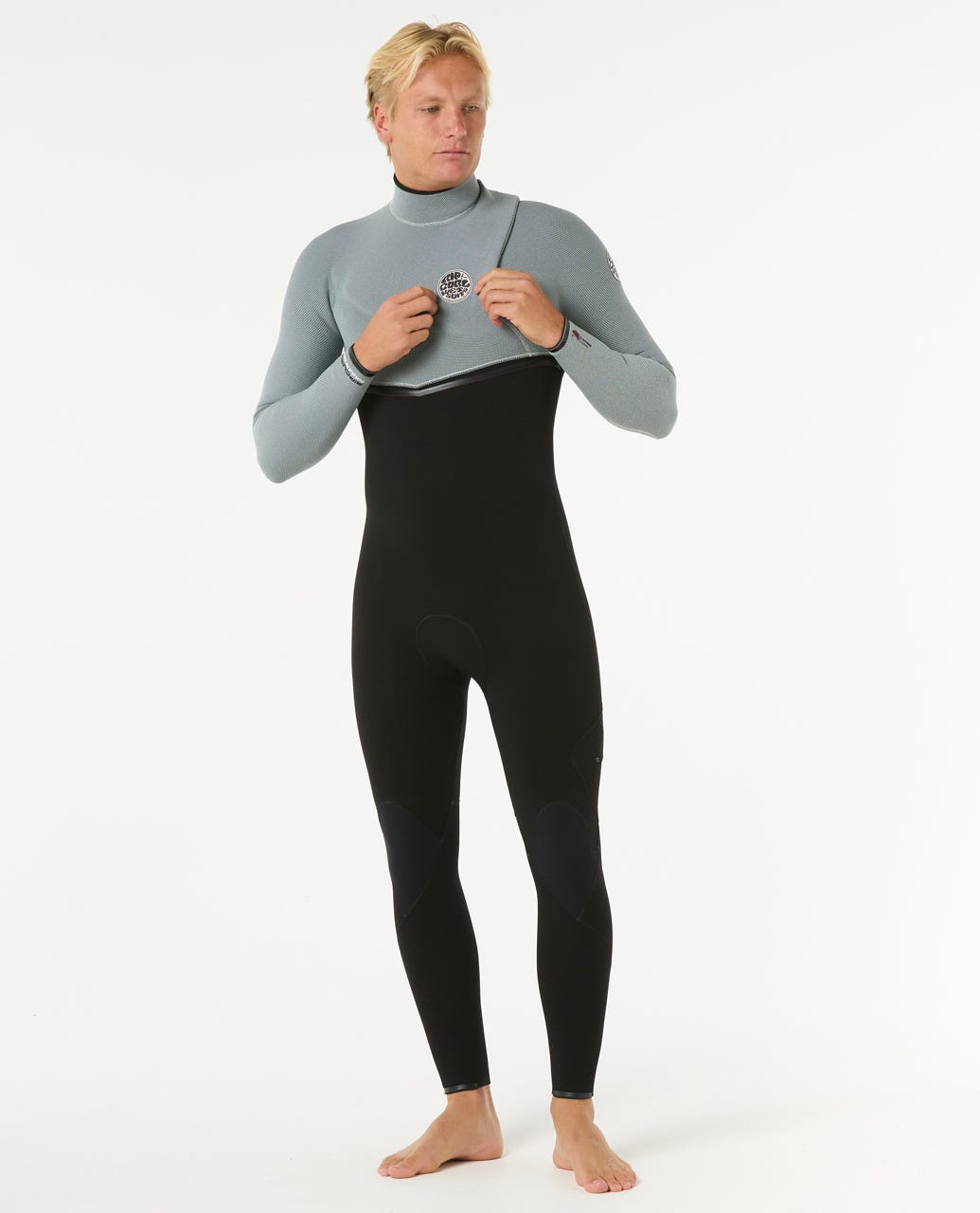 Rip Curl Men E7 E-Bomb 4/3 Zip Free Wetsuit