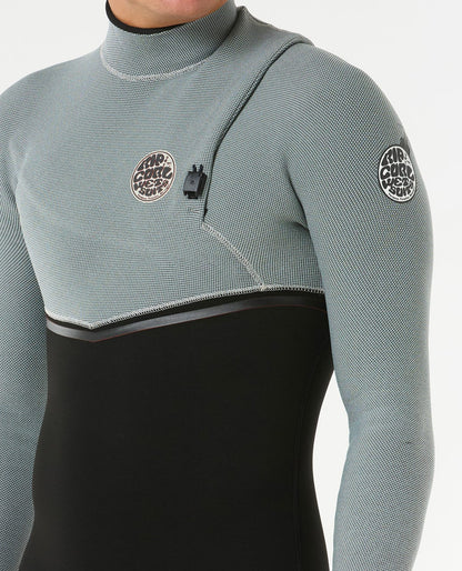 Rip Curl Men E7 E-Bomb 4/3 Zip Free Wetsuit