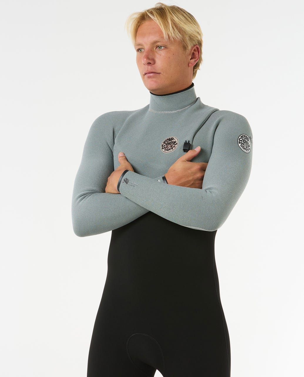 Rip Curl Men E7 E-Bomb 4/3 Zip Free Wetsuit