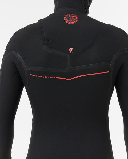 Rip Curl Men F-Bomb Fusion 4/3 Chest Zip With Hood Fullsuit Wetsuit