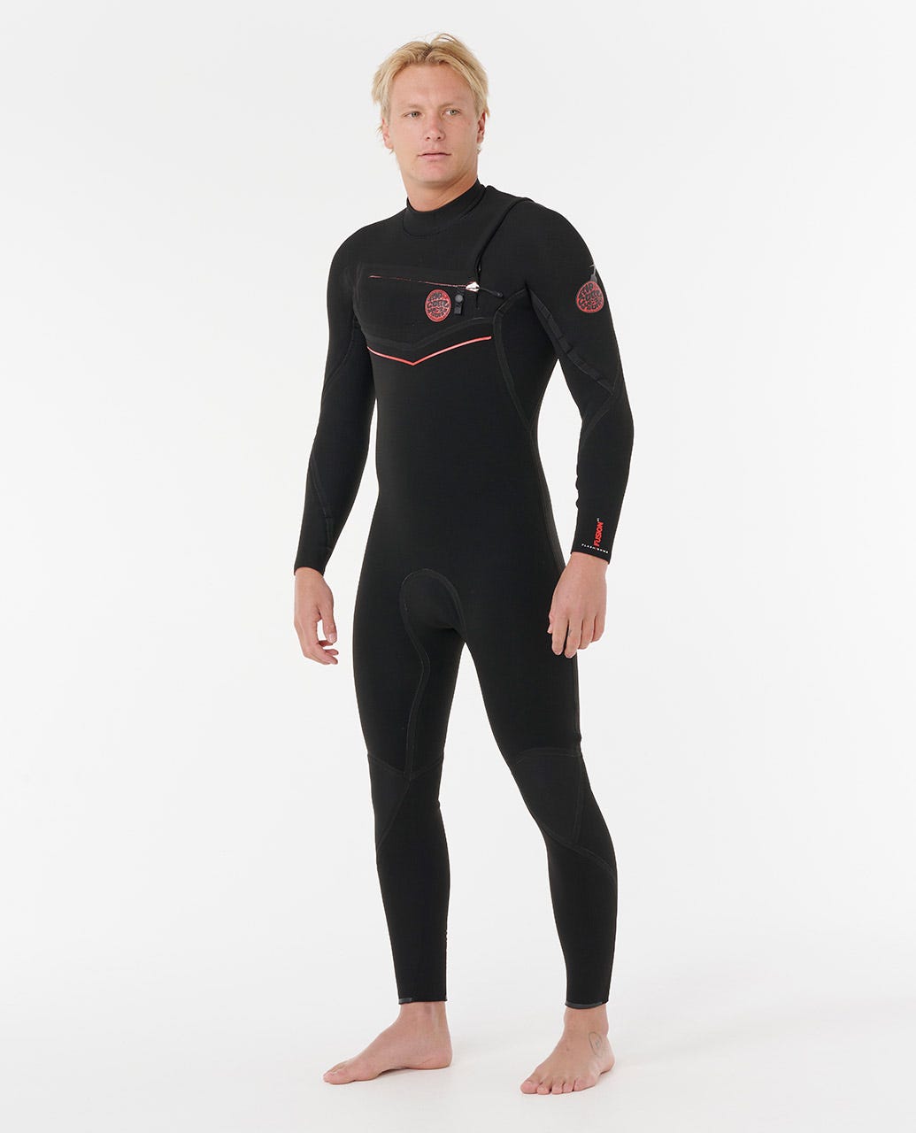 Rip Curl Men Flashbomb Fusion 4/3mm Chest Zip Fullsuit Wetsuit