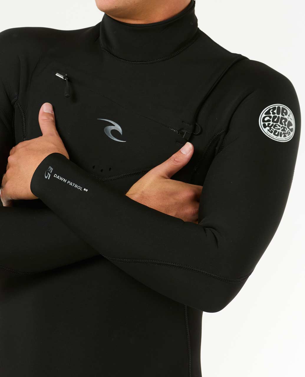 Rip Curl Men Mens Dawn Patrol 3/2 Chest Zip Wetsuit