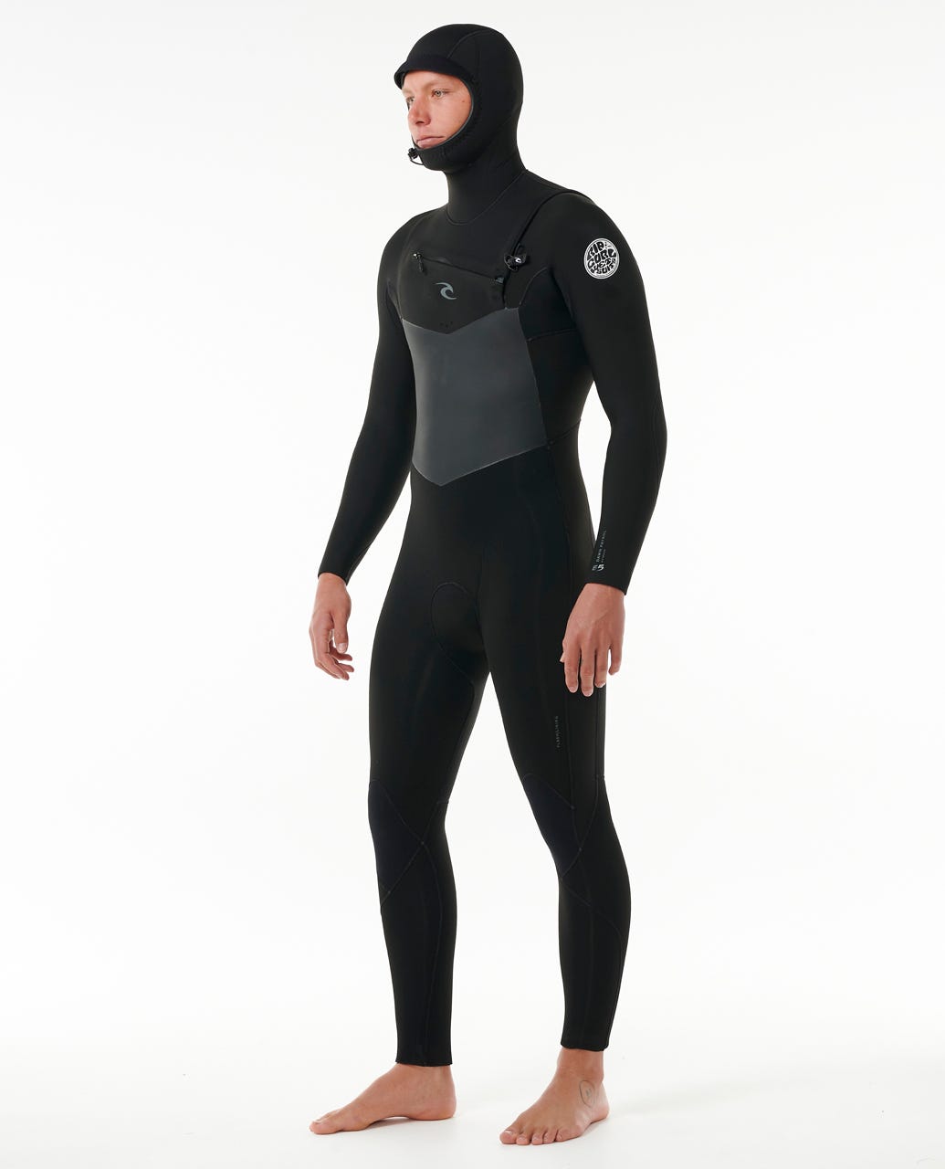 Rip Curl Men Dawn Patrol 5/4 Hooded Chest Zip Fullsuit Wetsuit