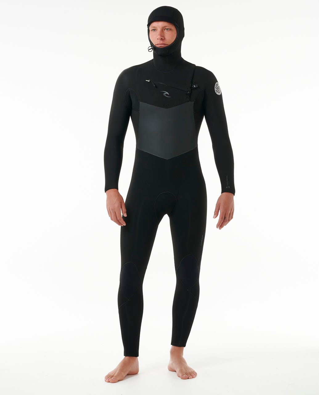Rip Curl Men Dawn Patrol 5/4 Hooded Chest Zip Fullsuit Wetsuit