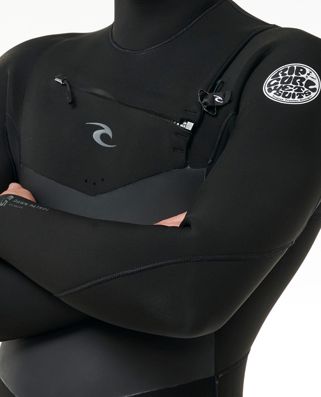 Rip Curl Men Dawn Patrol 5/4 Hooded Chest Zip Fullsuit Wetsuit