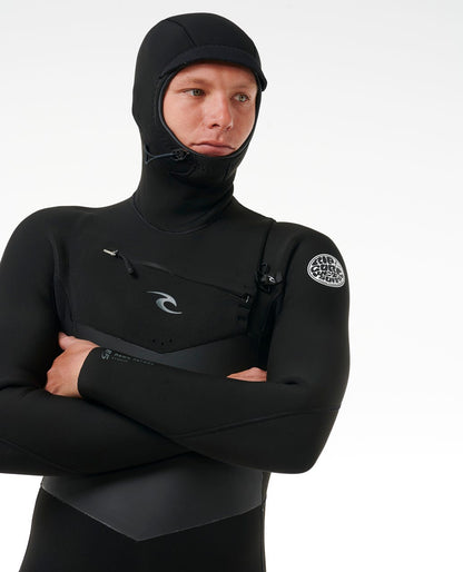 Rip Curl Men Dawn Patrol 5/4 Hooded Chest Zip Fullsuit Wetsuit