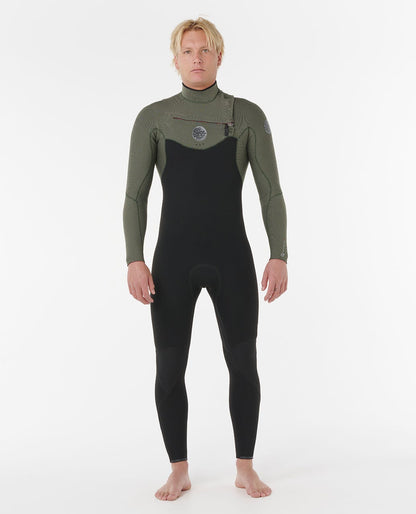 Rip Curl Men Flashbomb 4/3 Chest Zip Fullsuit Wetsuit