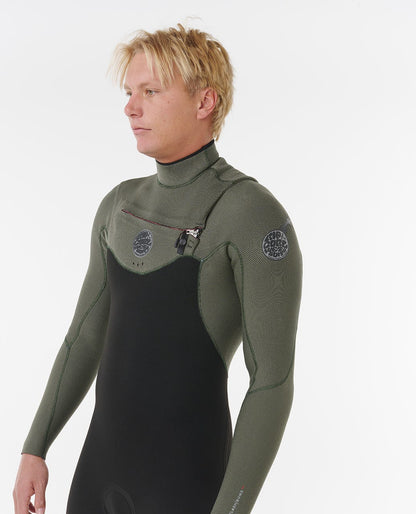 Rip Curl Men Flashbomb 4/3 Chest Zip Fullsuit Wetsuit