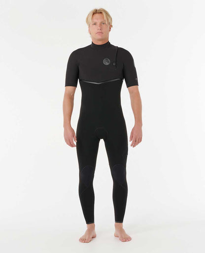 Rip Curl Men E-Bomb 2/2 Zip Free Short Sleeve Springsuit
