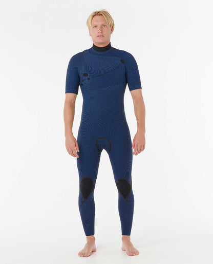 Rip Curl Men E-Bomb 2/2 Zip Free Short Sleeve Springsuit