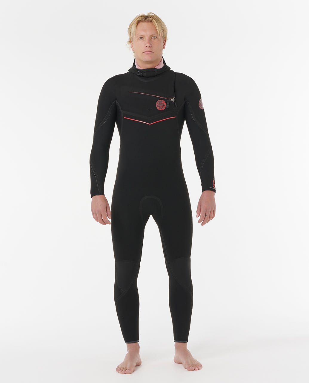 Rip Curl Men F-Bomb Fusion 5/4 Chest Zip With Hood Fullsuit Wetsuit