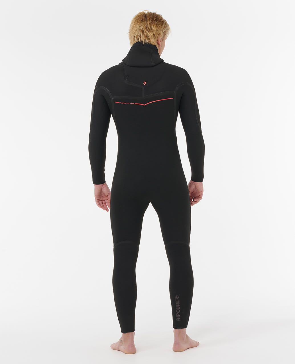 Rip Curl Men F-Bomb Fusion 5/4 Chest Zip With Hood Fullsuit Wetsuit