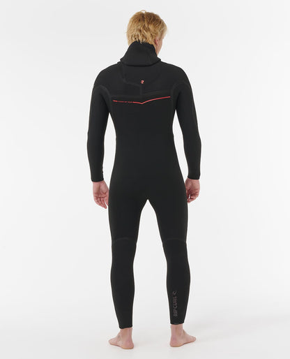 Rip Curl Men F-Bomb Fusion 5/4 Chest Zip With Hood Fullsuit Wetsuit