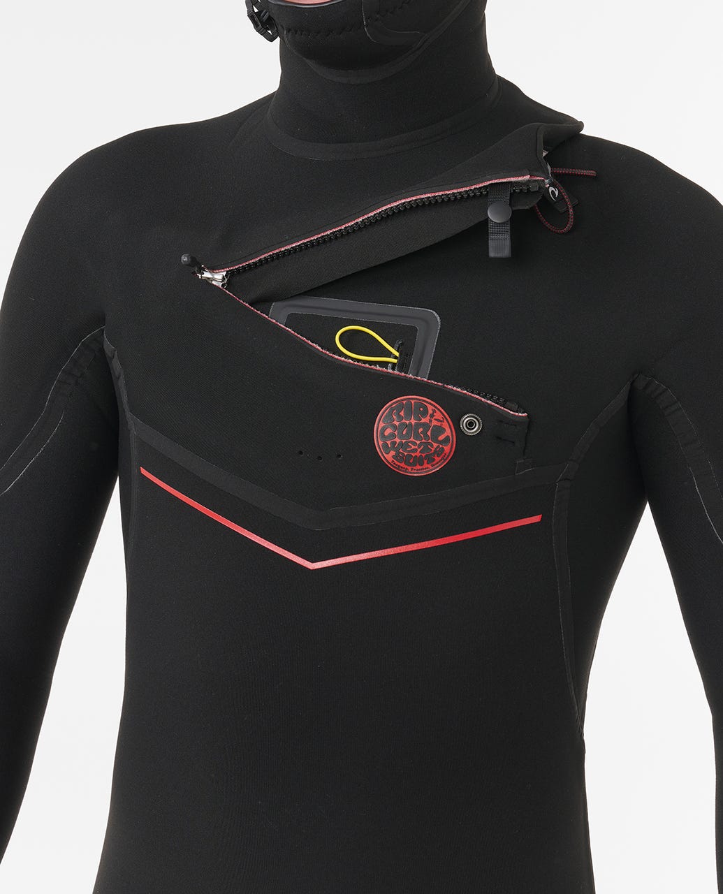Rip Curl Men F-Bomb Fusion 5/4 Chest Zip With Hood Fullsuit Wetsuit