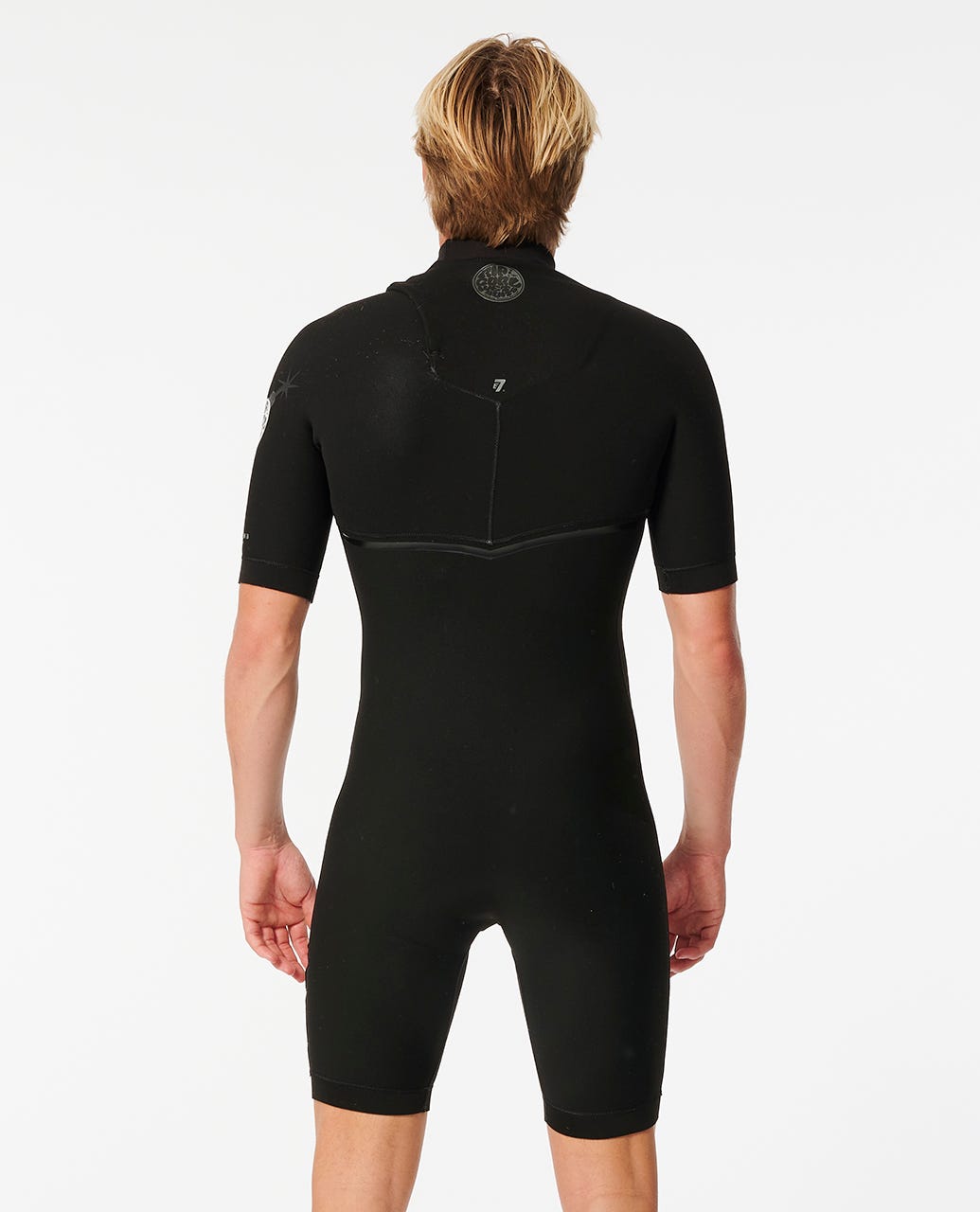 Rip Curl Men E-Bomb 2/2mm Zip Free Short Sleeve Springsuit Wetsuit