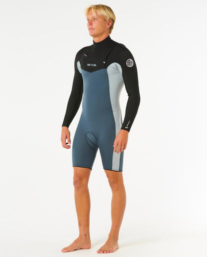 Rip Curl Men Mens Dawn Patrol 2/2 Long Sleeve Chest Zip Springsuit