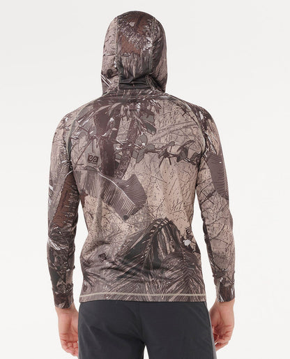 Rip Curl Men Search UPF50 Hood Rash Guard