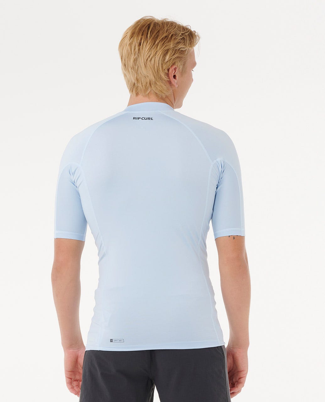 Rip Curl Men Waves UPF50 Performance Short Sleeve Rash Guard