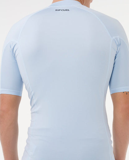 Rip Curl Men Waves UPF50 Performance Short Sleeve Rash Guard