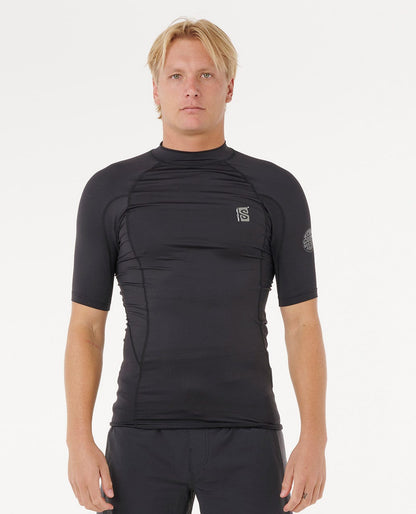 Rip Curl Men Search UPF50 Performance Short Sleeve Rash Guard