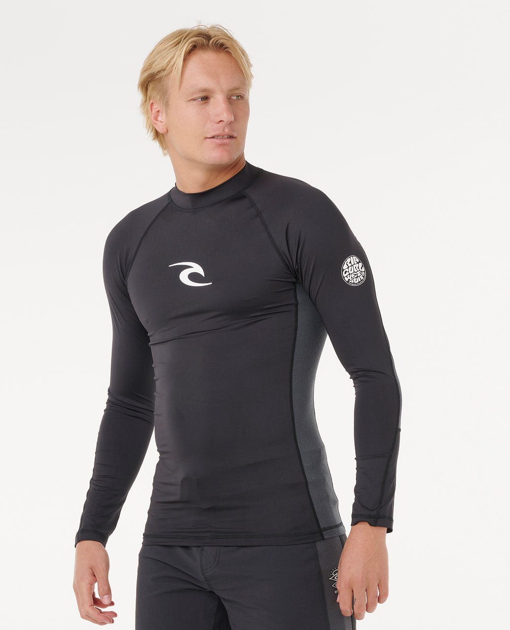 Rip Curl Men Waves UPF50 Performance Long Sleeve Rash Guard
