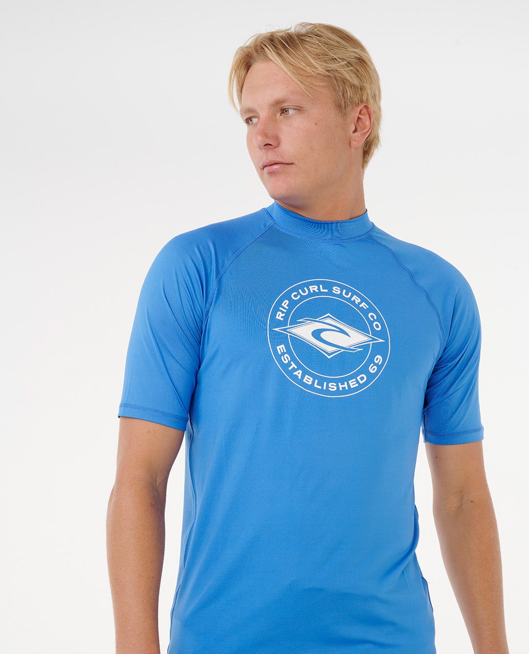 Rip Curl Men Stapler UPF50 Short Sleeve Rash Guard