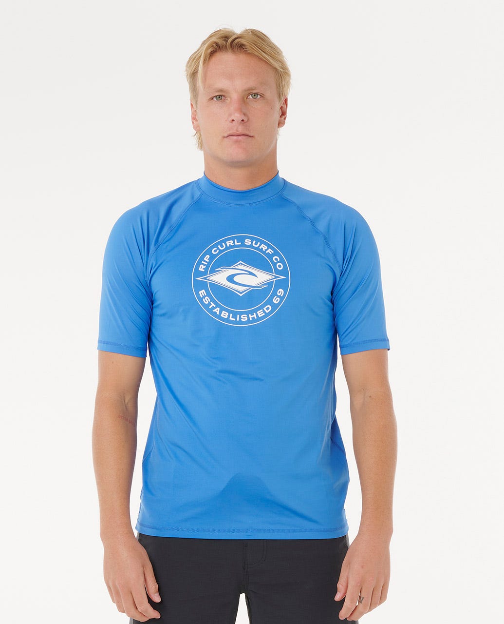Rip Curl Men Stapler UPF50 Short Sleeve Rash Guard