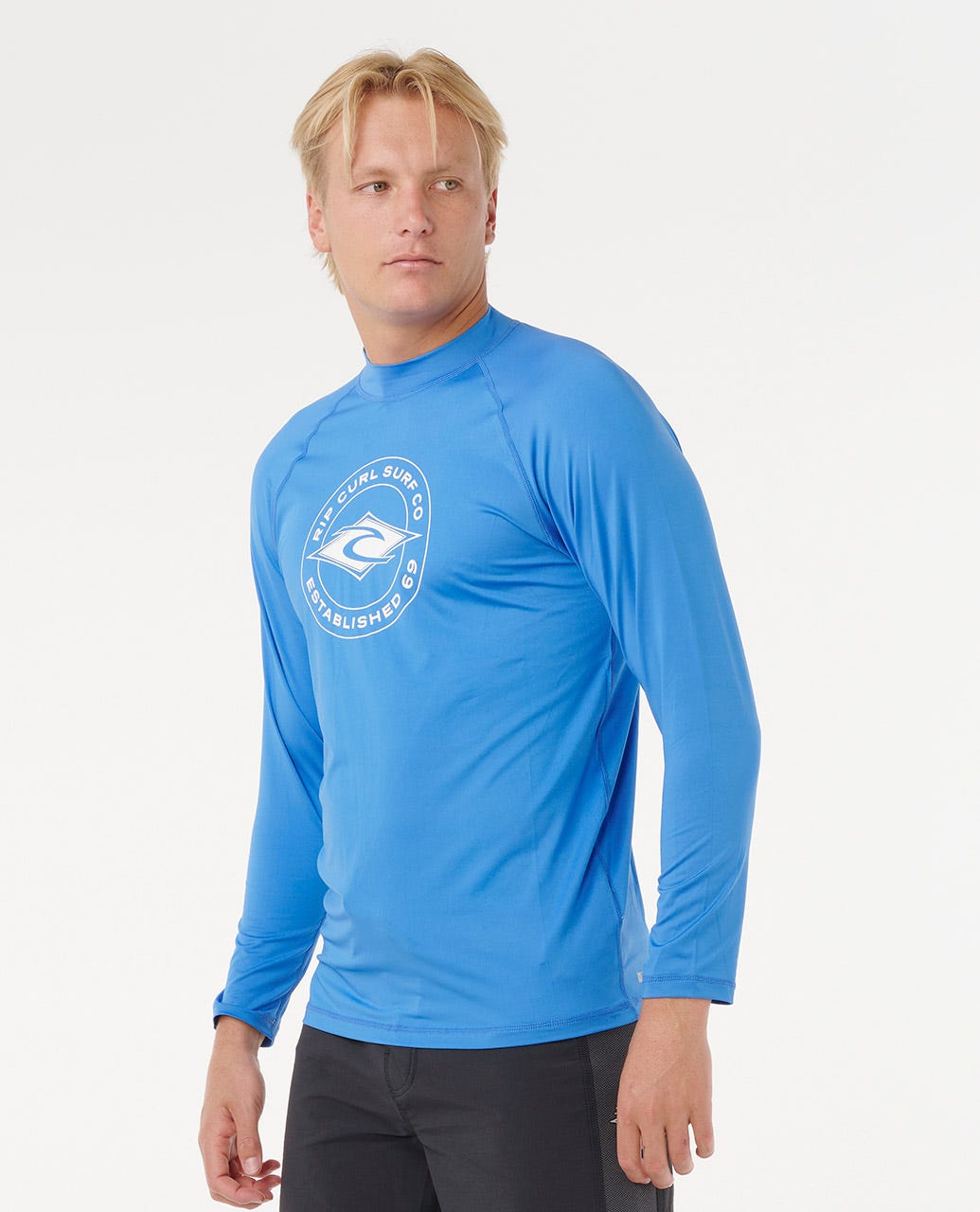 Rip Curl Men Stapler UPF50 Long Sleeve Rash Guard