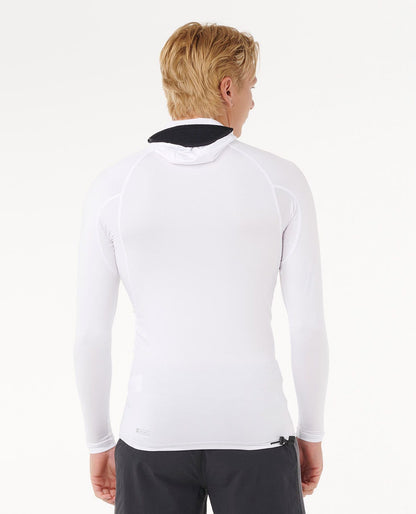 Rip Curl Men Search UPF50 Performance Hood Long Sleeve Rash Guard