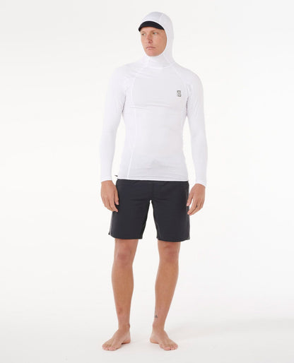 Rip Curl Men Search UPF50 Performance Hood Long Sleeve Rash Guard