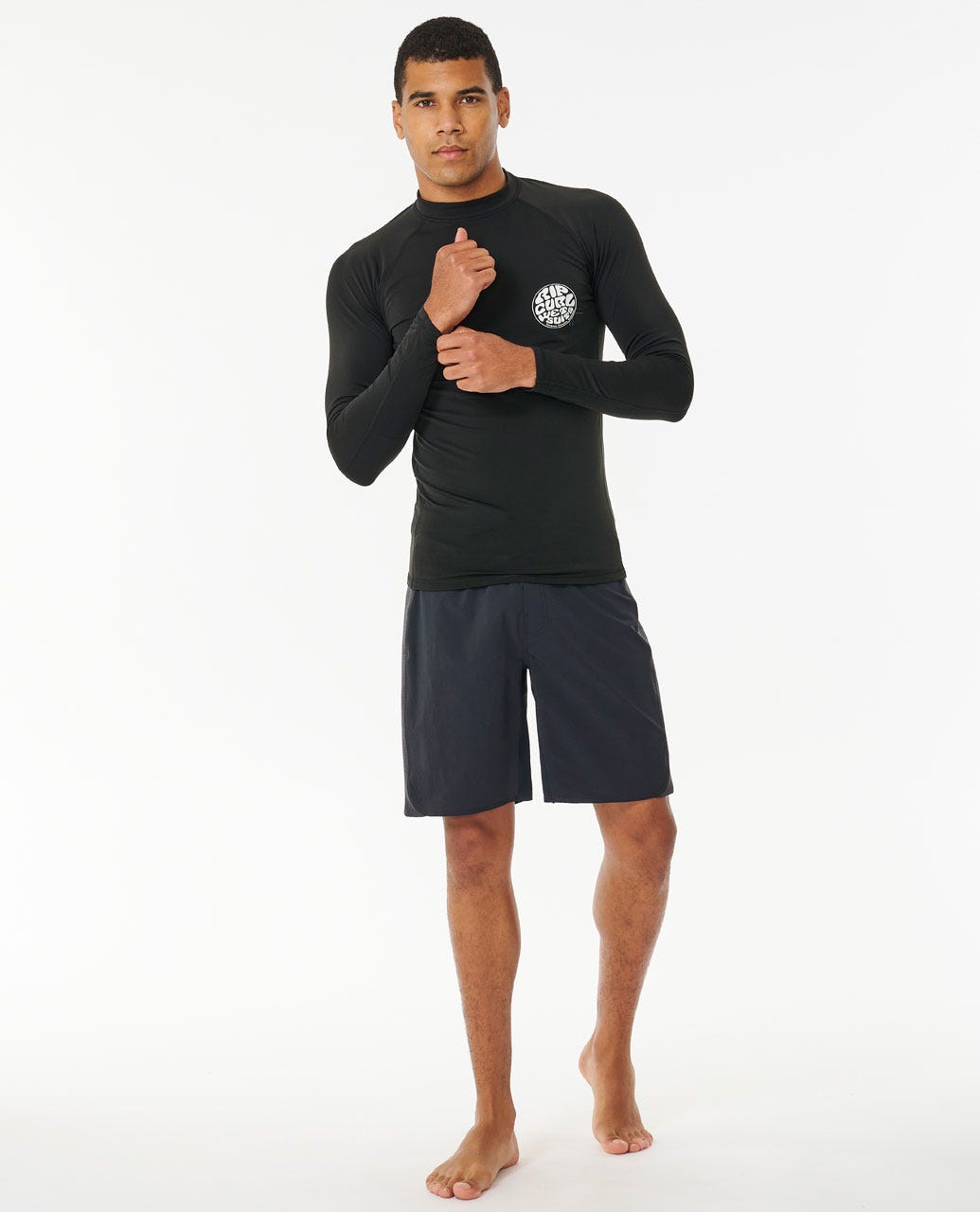 Rip Curl Men Icons UPF50+ Brushed Long Sleeve Rash Vest