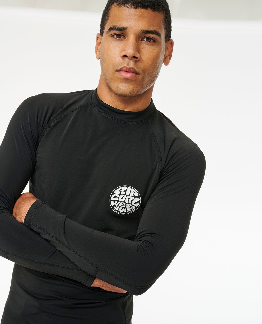 Rip Curl Men Icons UPF50+ Brushed Long Sleeve Rash Vest