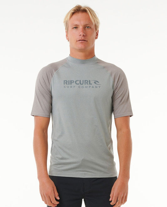 Rip Curl Men Shock UV Short Sleeve Rash Vest