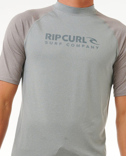 Rip Curl Men Shock UV Short Sleeve Rash Vest
