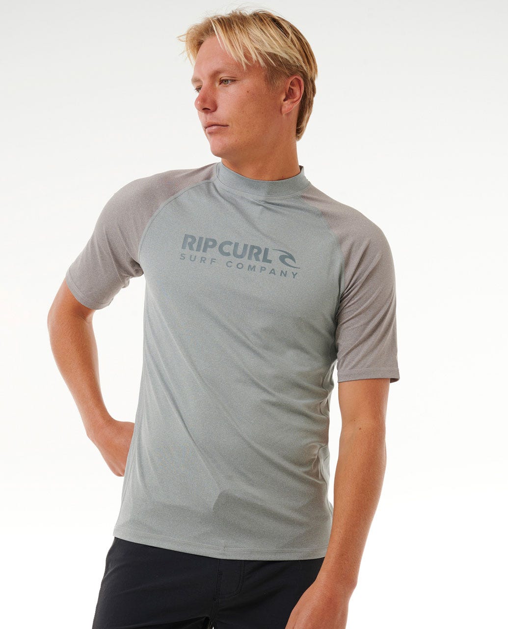 Rip Curl Men Shock UV Short Sleeve Rash Vest