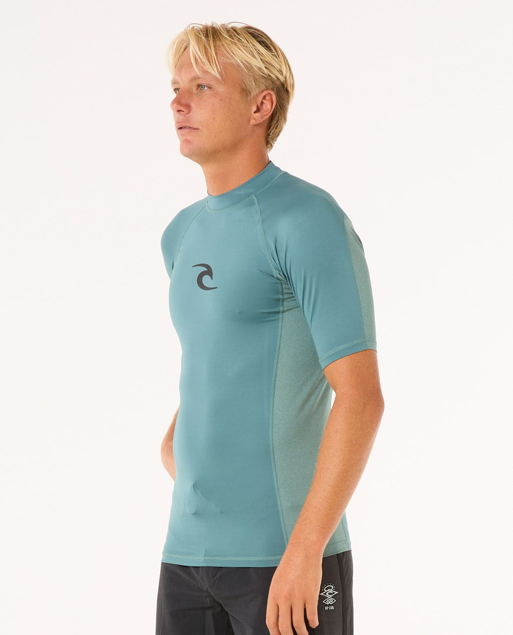 Rip Curl Men Waves UV Short Sleeve Rash Guard
