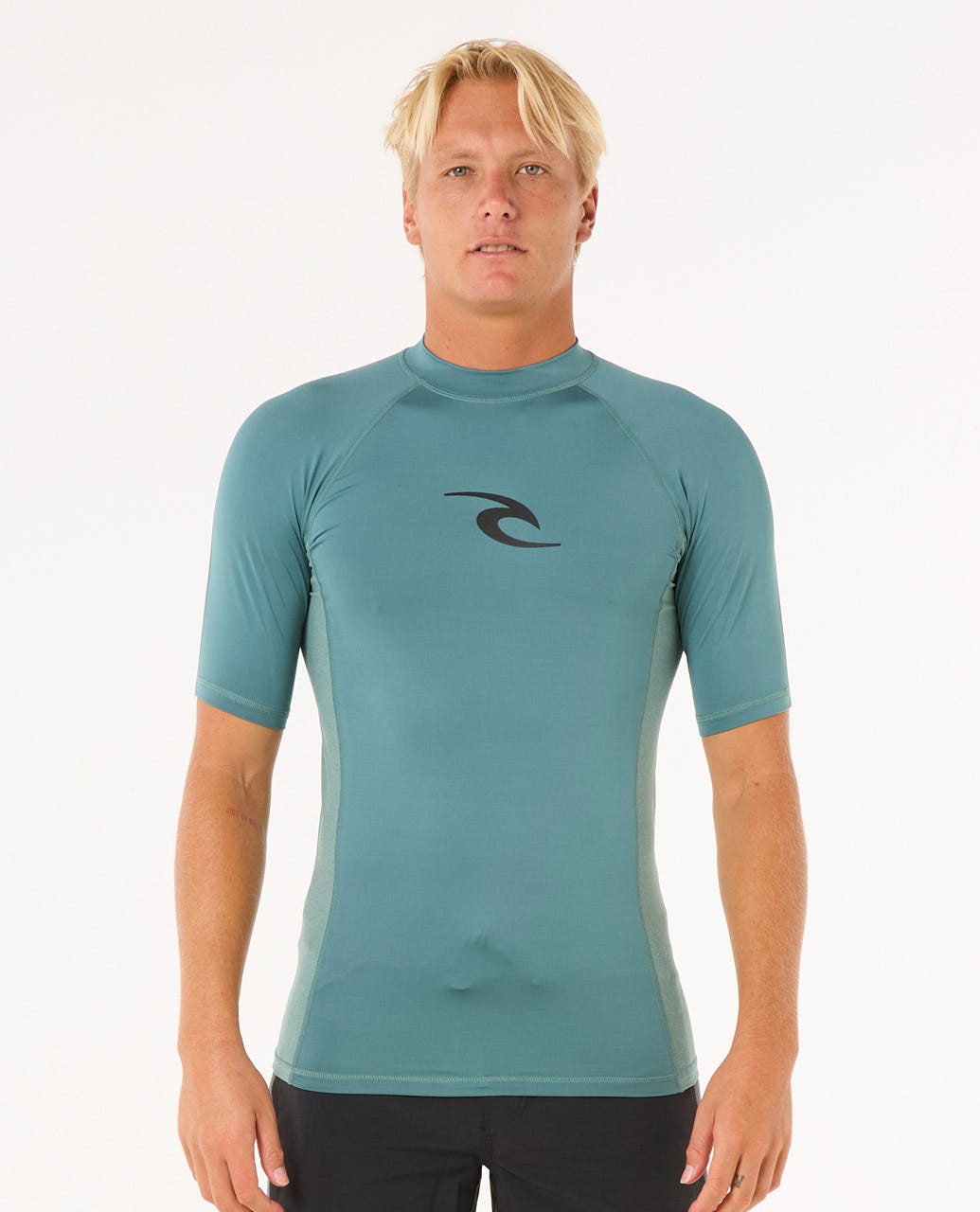 Rip Curl Men Waves UV Short Sleeve Rash Guard