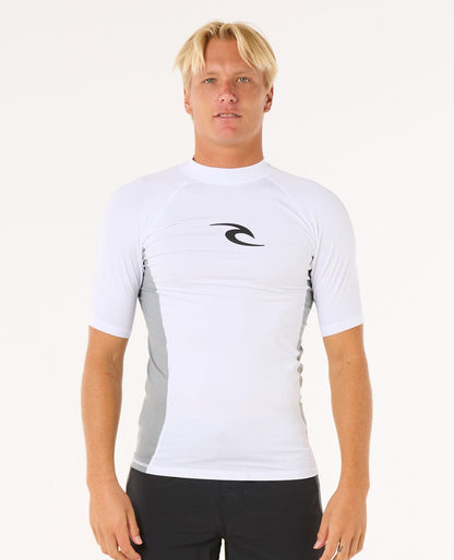 Rip Curl Men Waves UV Short Sleeve Rash Guard