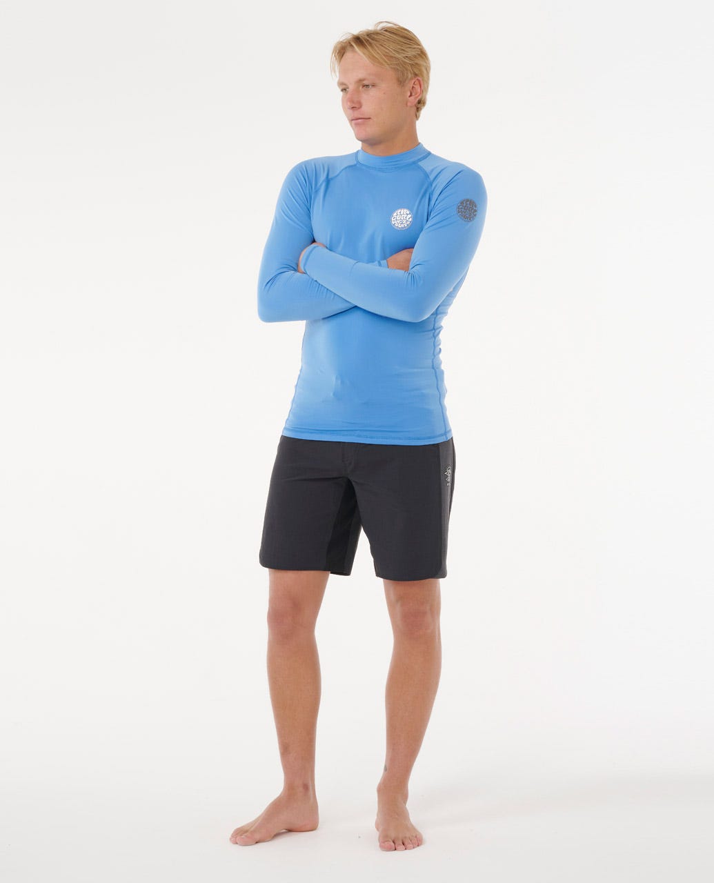 Rip Curl Men Icons UPF50+ Brushed Long Sleeve Rash Vest