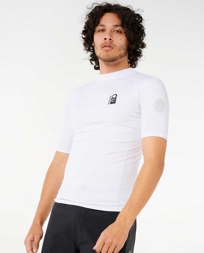 Rip Curl Men Search UPF Performance Short Sleeve Rash Guard