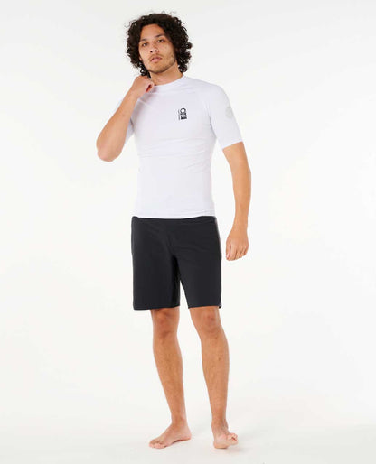 Rip Curl Men Search UPF Performance Short Sleeve Rash Guard