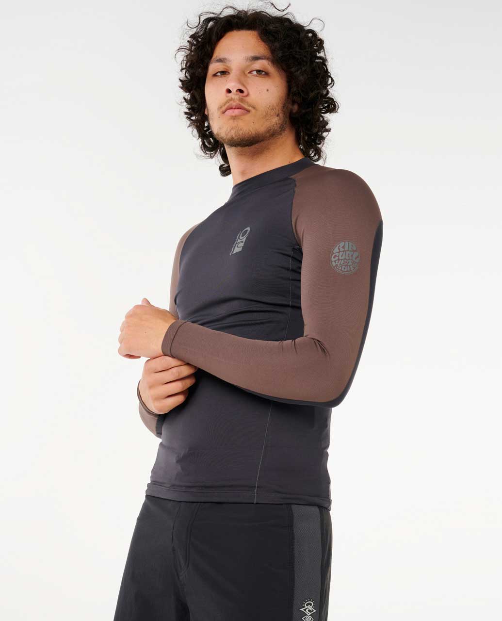 Rip Curl Men Search UPF Performance Long Sleeve Rash Guard