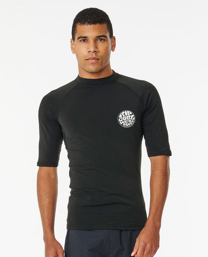 Rip Curl Men Icons UPF50+ Brushed Short Sleeve Rash Vest