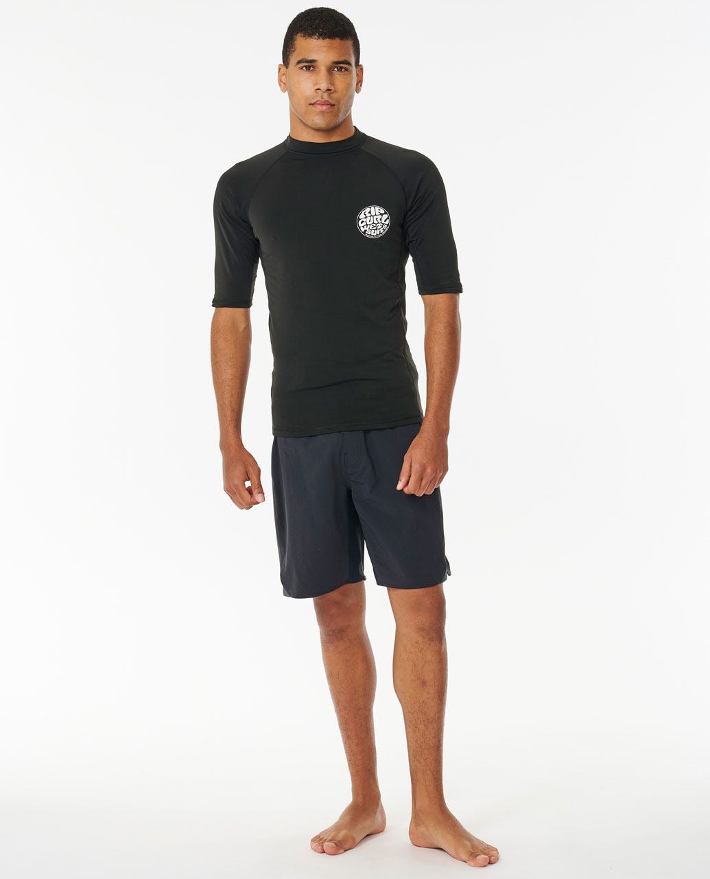 Rip Curl Men Icons UPF50+ Brushed Short Sleeve Rash Vest