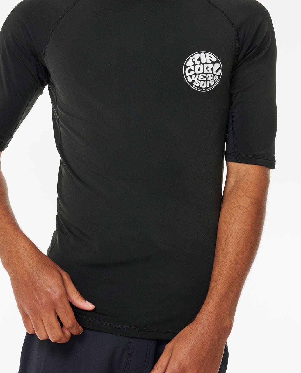 Rip Curl Men Icons UPF50+ Brushed Short Sleeve Rash Vest