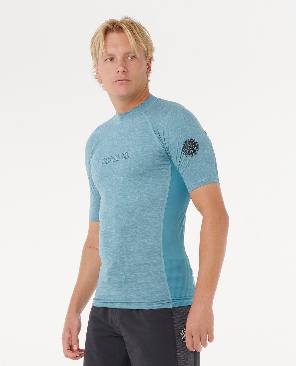 Rip Curl Men Dawn Patrol UV Short Sleeve Rash Guard