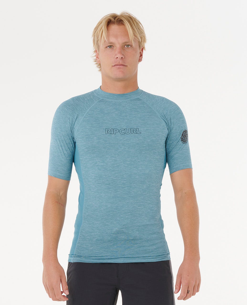Rip Curl Men Dawn Patrol UV Short Sleeve Rash Guard