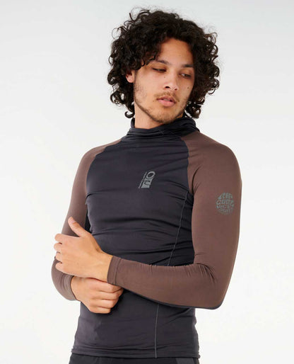 Rip Curl Men Search UPF Performance Long Sleeve Hood