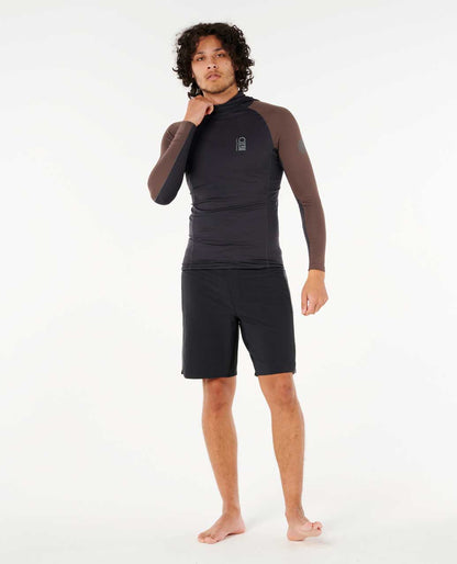 Rip Curl Men Search UPF Performance Long Sleeve Hood